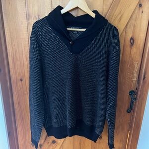 Brooks Brothers 100% Scottish lambs wool shawl collar sweater large